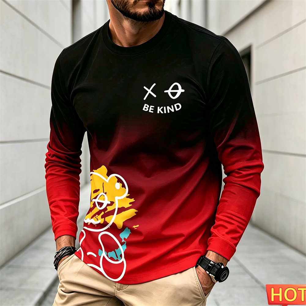 Winter Clothing Men - Kaos Pria Lengan Panjang Kasual Musim