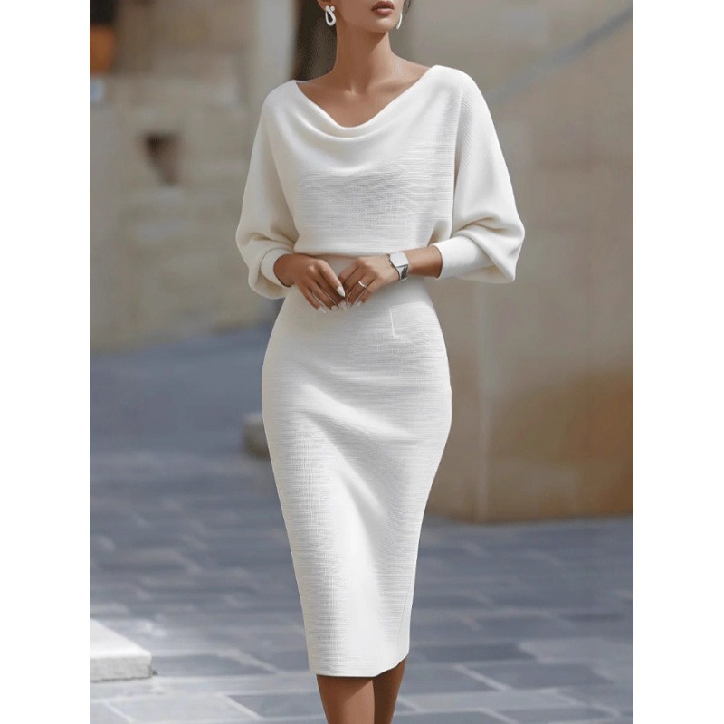 Winter Clothing H&M - Gaun Wanita Lengan Panjang Model Kelelawar