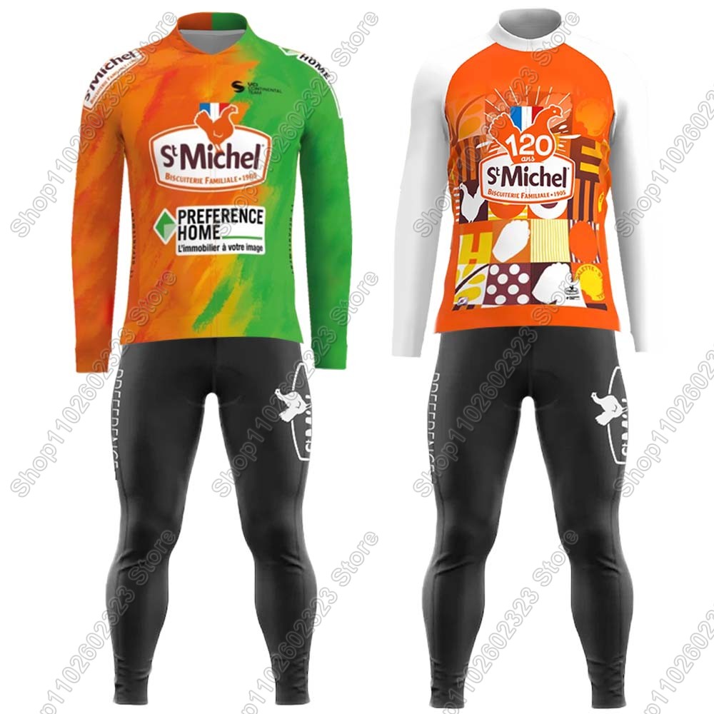 Winter Clothing Men Sale - Set Jersey Sepeda Tim St Michel