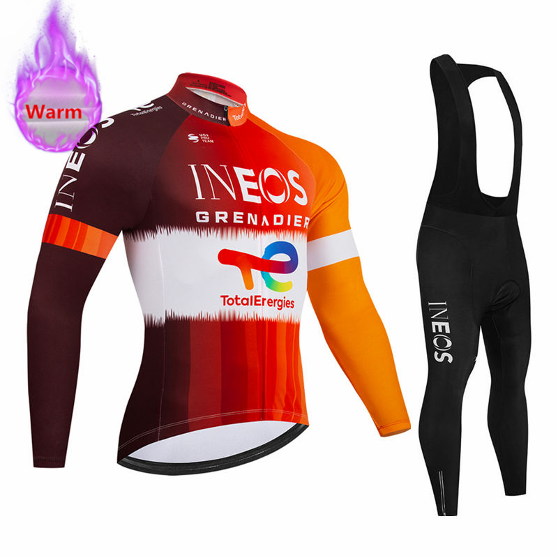 Winter Clothing Men Sale - Set Jersey Bersepeda Lengan Panjang Ineos