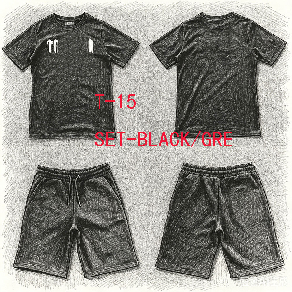 Winter Clothing Men - Setelan Olahraga Pendek T-15 Celana T-shirt