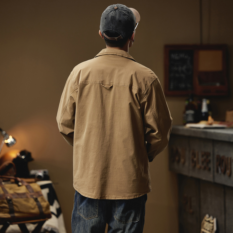 Kemeja kargo untuk pria lengan - Quality Winter Clothing Brand ulasan dan harga