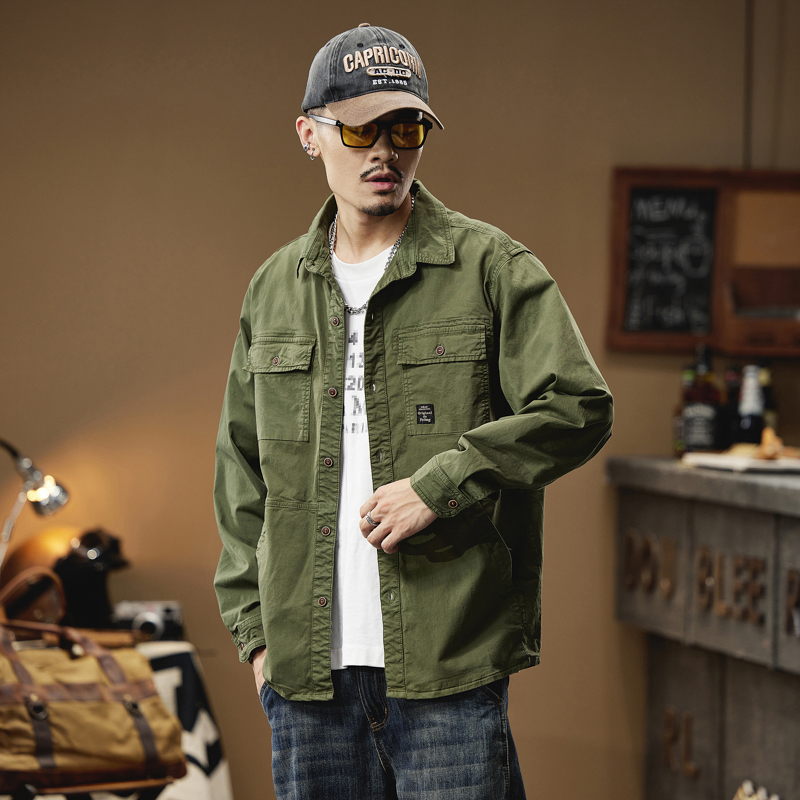 Kemeja kargo untuk pria lengan - Quality Winter Clothing Brand ulasan dan harga