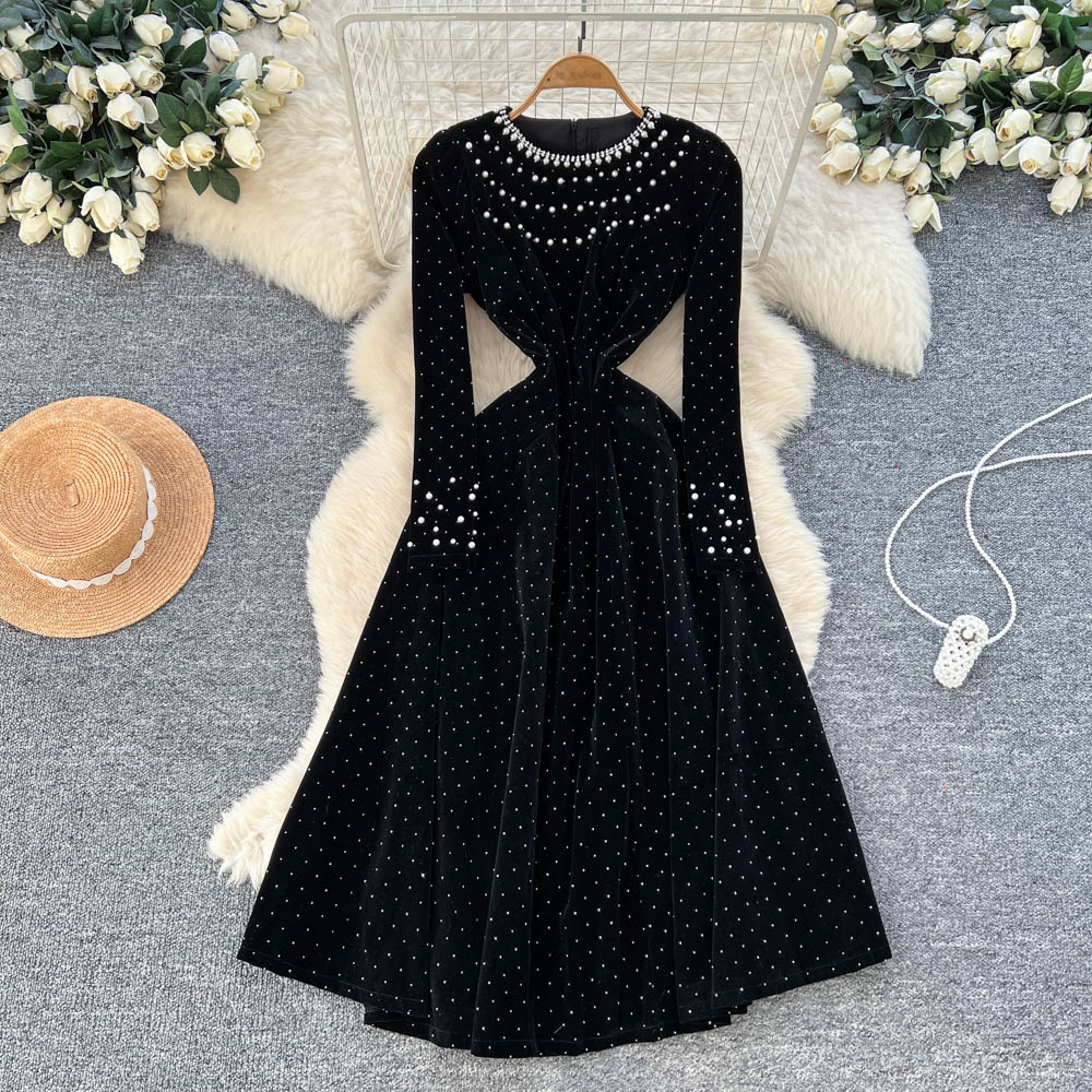 Gaun Beludru Lengan Panjang El - Winter Clothing H&M ulasan dan harga