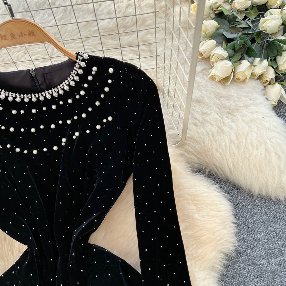 Gaun Beludru Lengan Panjang El - Winter Clothing H&M ulasan dan harga