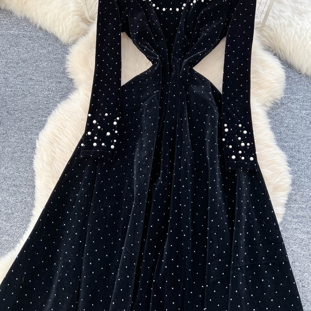 Gaun Beludru Lengan Panjang El - Winter Clothing H&M ulasan dan harga