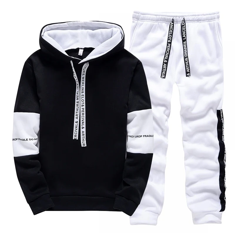 Setelan Olahraga Pria Hitam Pu - Winter Clothing Men ulasan dan harga