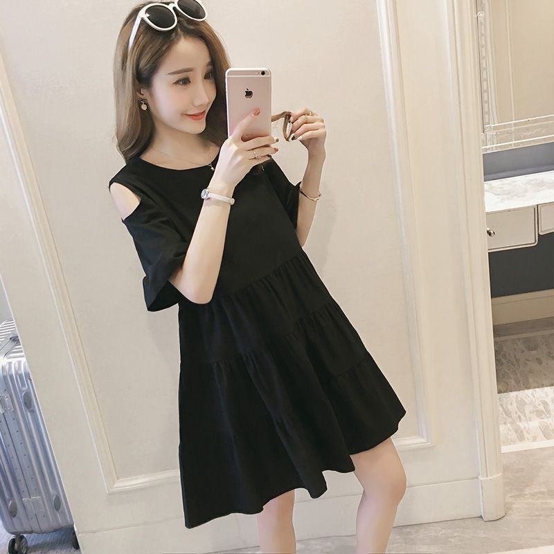 Gaun Mini Wanita Model O-Neck  - Winter Clothing H&M ulasan dan harga