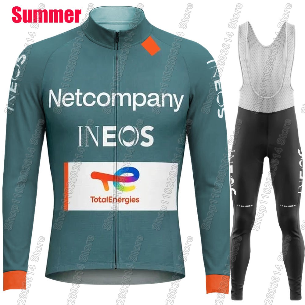 Set Jersey Bersepeda Tim Netco - Winter Clothing Men Sale ulasan dan harga