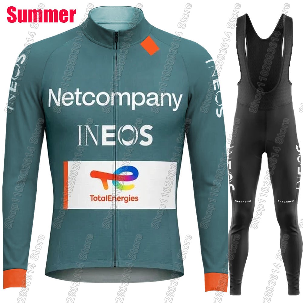 Set Jersey Bersepeda Tim Netco - Winter Clothing Men Sale ulasan dan harga