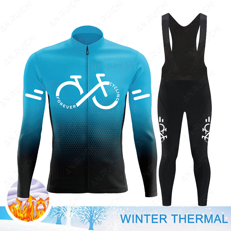 Set Jersey sepeda bulu termal  - Winter Clothing Men Sale ulasan dan harga