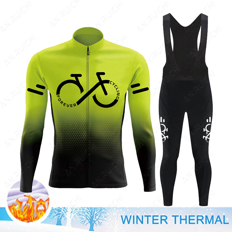 Set Jersey sepeda bulu termal  - Winter Clothing Men Sale ulasan dan harga