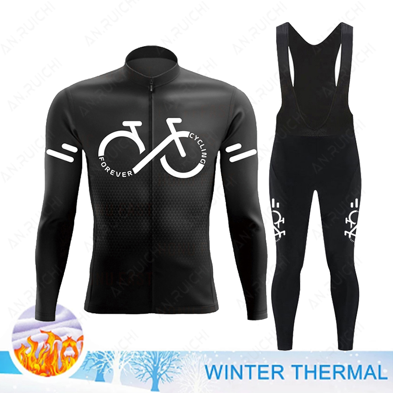 Set Jersey sepeda bulu termal  - Winter Clothing Men Sale ulasan dan harga