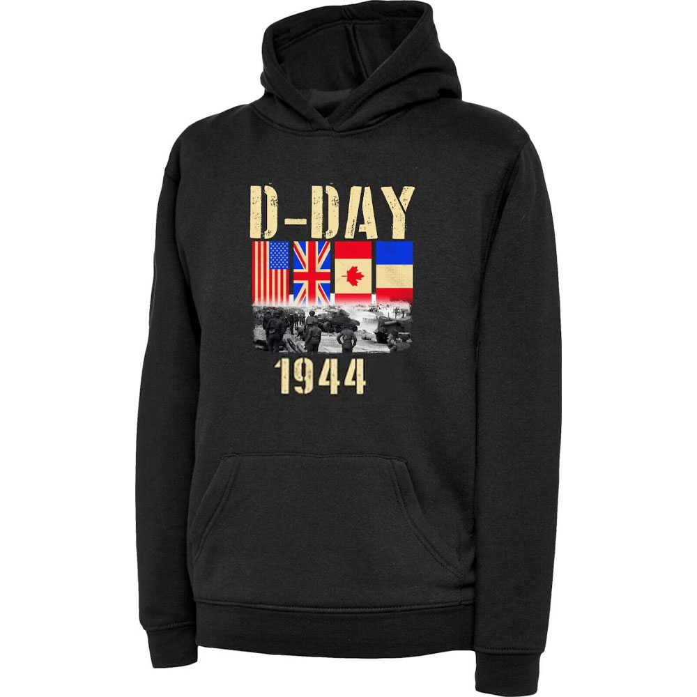 D-Day Hoodie Normandy Landings - Winter Clothing Uk ulasan dan harga