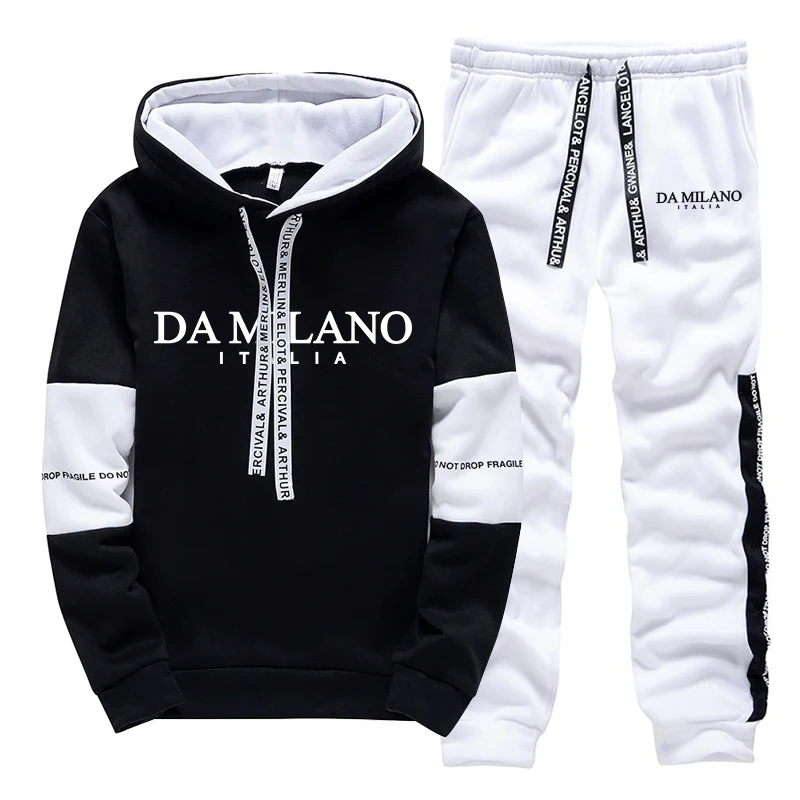 Setelan Olahraga Pria Hitam Pu - Winter Clothing Men ulasan dan harga