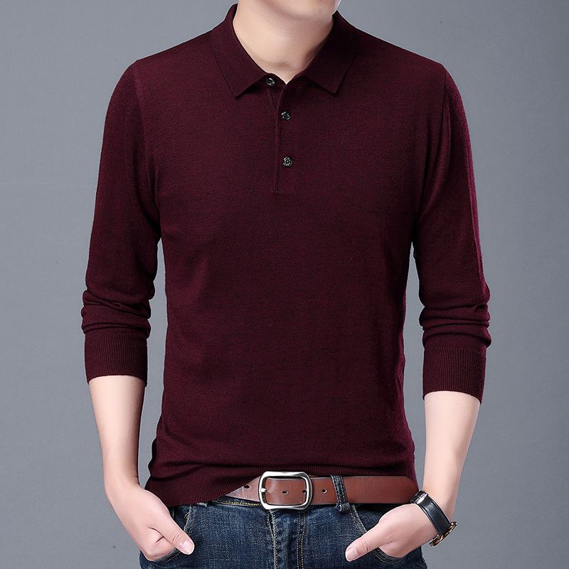 Kaos Polo Pria Lengan Panjang  - Quality Winter Clothing Brand ulasan dan harga