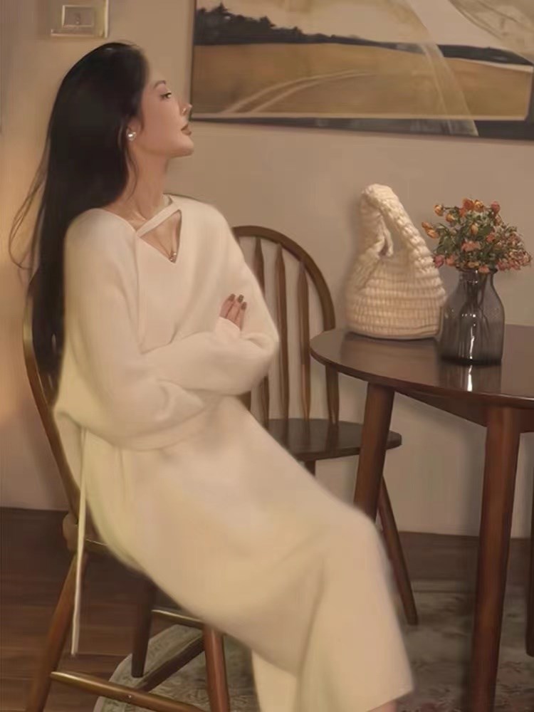 Gaun sweater wanita 2025 baru  - Winter Clothing H&M ulasan dan harga