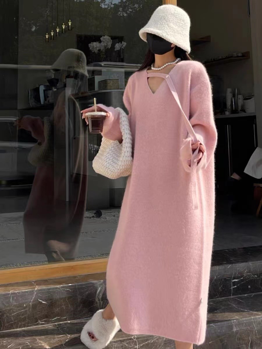 Gaun sweater wanita 2025 baru  - Winter Clothing H&M ulasan dan harga
