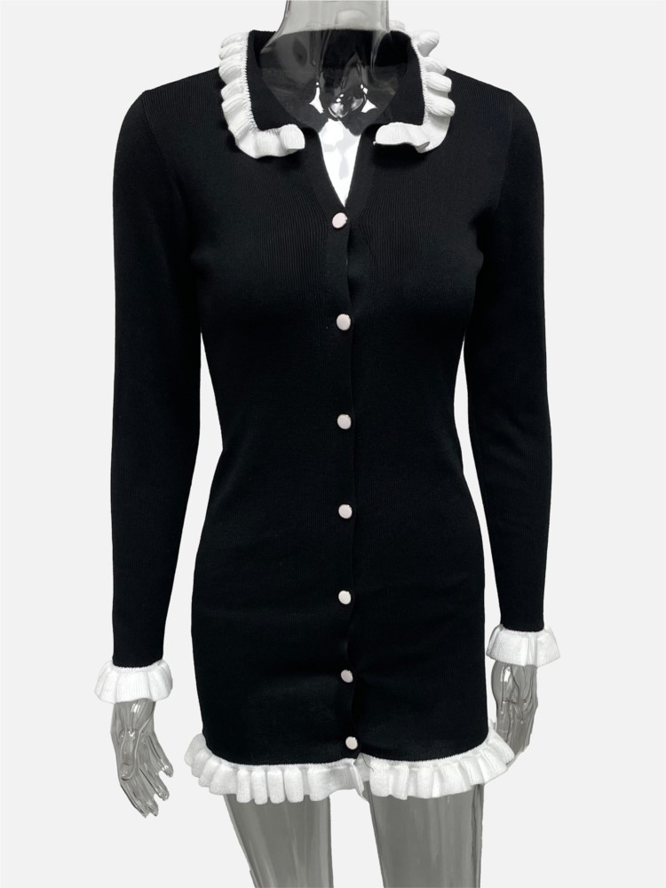 Gaun Mini Elegan Lengan Panjan - Winter Clothing H&M ulasan dan harga