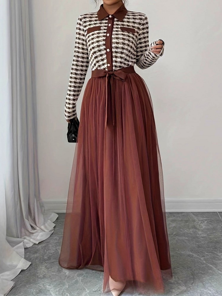 Gaun Maxi Elegan Lengan Panjan - Winter Clothing H&M ulasan dan harga