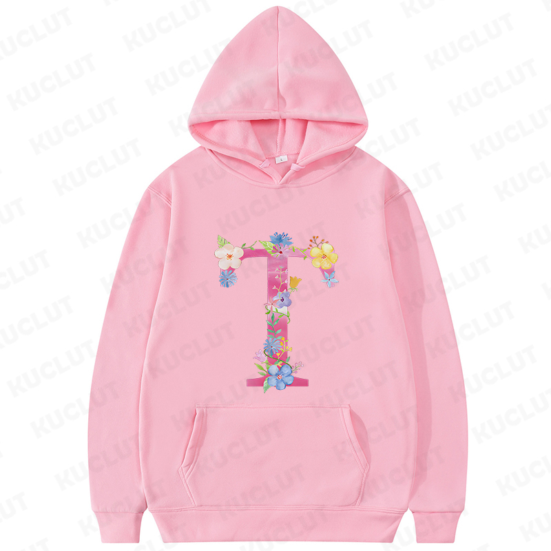 Hoodie wanita bercetak huruf b - Winter Clothing Essentials For Women ulasan dan harga