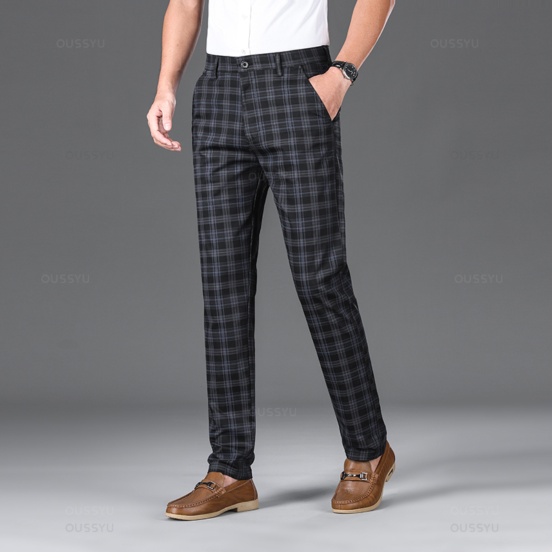 OUSSYU celana panjang kotak-ko - Quality Winter Clothing Brand ulasan dan harga