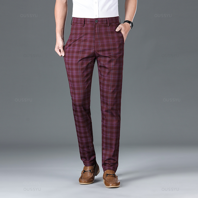 OUSSYU celana panjang kotak-ko - Quality Winter Clothing Brand ulasan dan harga