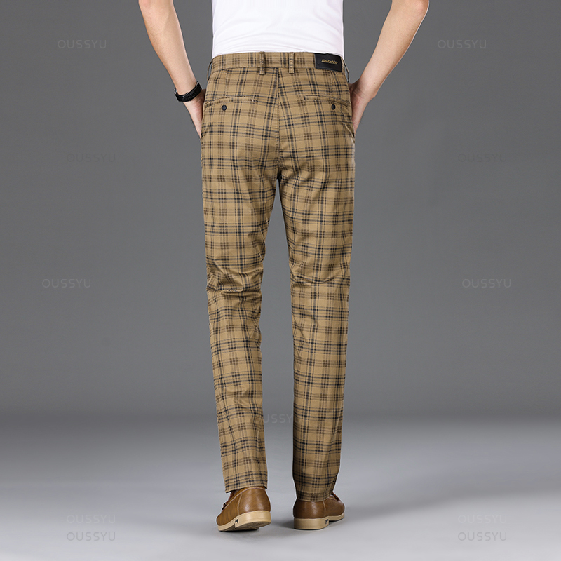 OUSSYU celana panjang kotak-ko - Quality Winter Clothing Brand ulasan dan harga